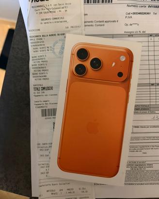 Iphone 17 pro max 256 Gb arancio