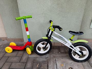 Bici senza pedali e monolattino