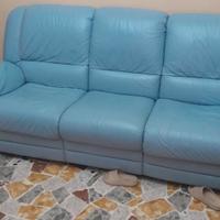 divano in pelle 3 posti chateau d'ax