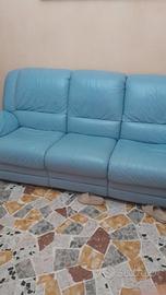 divano in pelle 3 posti chateau d'ax