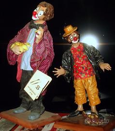 Famiglia clown ceramica d'arte sangiuliano