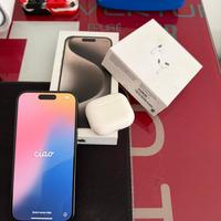 IPHONE 15 pro 128gb + airpods 3 gen