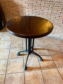 Tavolo rotondo diametro 60 massello e ghisa