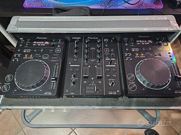 Consolle DJ Pioneer 2x CDJ-350 + DJM-350 + Flycase