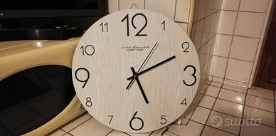 Orologio shabby chic in legno diam. cm. 35