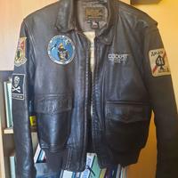 Cockpit usa Avirex giacca pelle top gun vietnam L