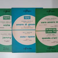 VECCHIO SPARTITO MUSICALE 1972 - 1974 VINTAGE