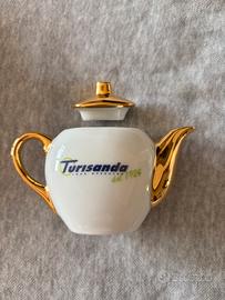 Mini teiera / contenitore te’ porcellana