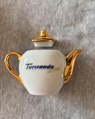 Mini teiera / contenitore te’ porcellana