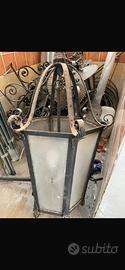 Lampadario esagonale per porticati
