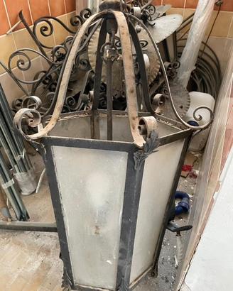 Lampadario esagonale per porticati
