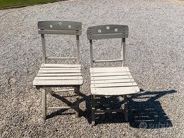 Sedie pieghevoli in legno