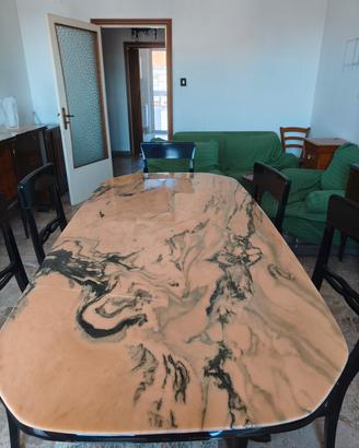  Tavolo marmo co n 6 sedie