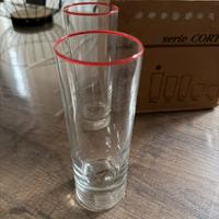 Bicchieri long drink Salvo serie Cortina- bordo ro