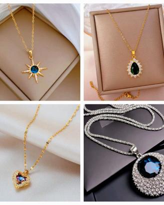 Collana Donna in Bigiotteria con Pendenti a Scelta