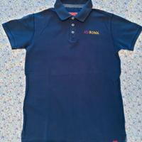 Polo as roma anni 14 colore blu prodotto ufficiale