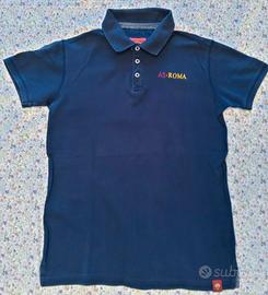 Polo as roma anni 14 colore blu prodotto ufficiale