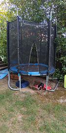 trampolino da giardino in buone condizioni