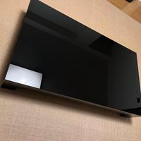 Tavolino salotto 140x89 vetro nero lucido