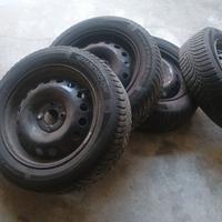 set 4 ruote con pneumatici invernali renault modus