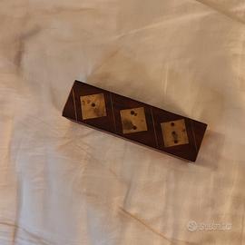 dadi da gioco in cofanetto intarsiato 