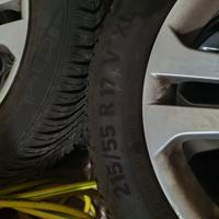 4 Cherci 17" Nissan + Continental gomme MS nuove