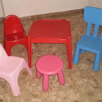 Sedie - Sgabello - Tavolino