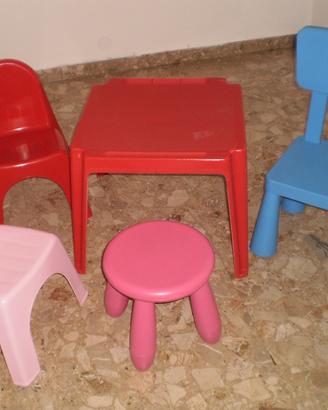 Sedie - Sgabello - Tavolino