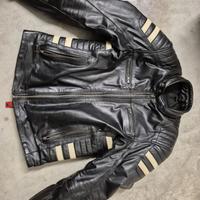 Giubotto pelle uomo da moto