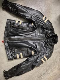 Giubotto pelle uomo da moto