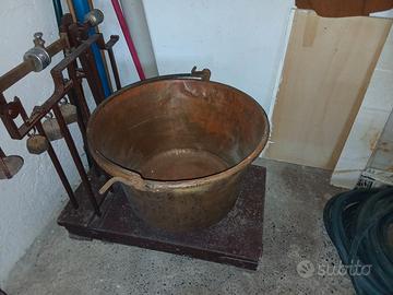 paiolo grande in rame