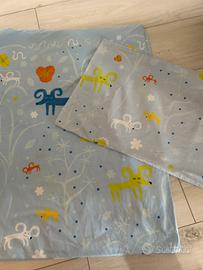 Copripiumino con federa Ikea letto bambino