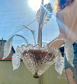 Splendido lampadario Murano anni 40