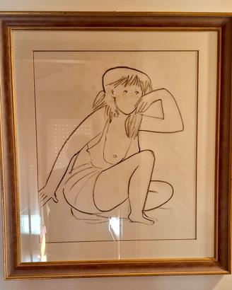 QUADRO MAESTRO  ZANON "RAGAZZA SEDUTA"