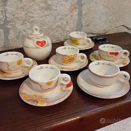 SET 6 TAZZINE + ZUCCHERIERA THUN