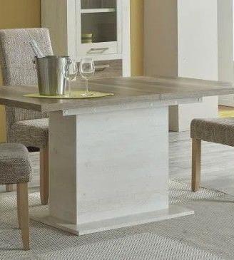 Tavolo allungabile bianco e rovere