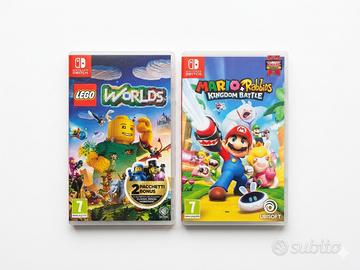 Giochi Nintendo Switch(Lego Worlds, Mario Rabbids)
