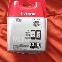 Cartuccia nero rosso canon 545 546