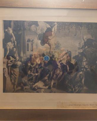 quadro antico con stampa