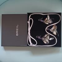 BREIL Parure Leaves orecchini e collana acciaio/am