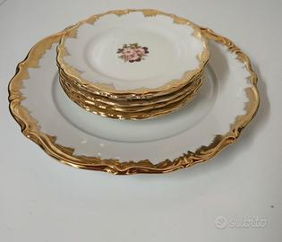 Set 6 piattini da dessert +piatto grande Bavaria