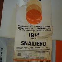 locandina partita pallacanestro Snaidero 