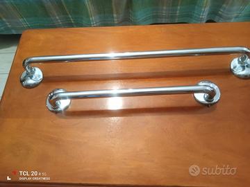 Due barre porta salviette per bagno 