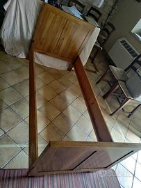Letto anni 60 in noce