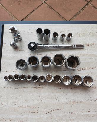 Set chiavi a bussola e Cricchetto USAG 1/2” + Beta