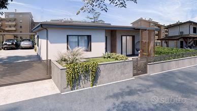 Casetta con giardino a un solo piano