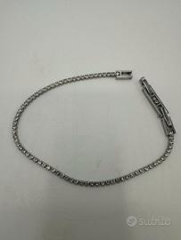 bracciale tennis in metallo