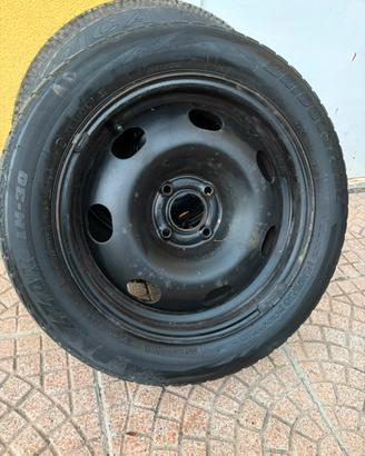 4 Cerchi ferro e gomme 205/55 r16  Citroën/Peugeot