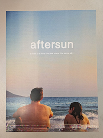 Poster Aftersun 30x40 frase cinema minimal