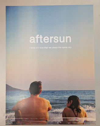 Poster Aftersun 30x40 frase cinema minimal